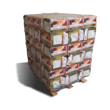 WOODSTOCK brandhout 4 pallets, 416 zakken van 5 houtblokken