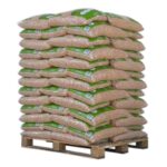 DIN PELLET PELLETS, DIN Plus gecertificeerd en 100% naaldhout - PALETTE VAN 65 ZAKKEN VAN 15 KG