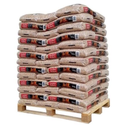 Pallet Excellent hout DIN Plus, Plus A1 gecertificeerd 65 x 15 kg zakken